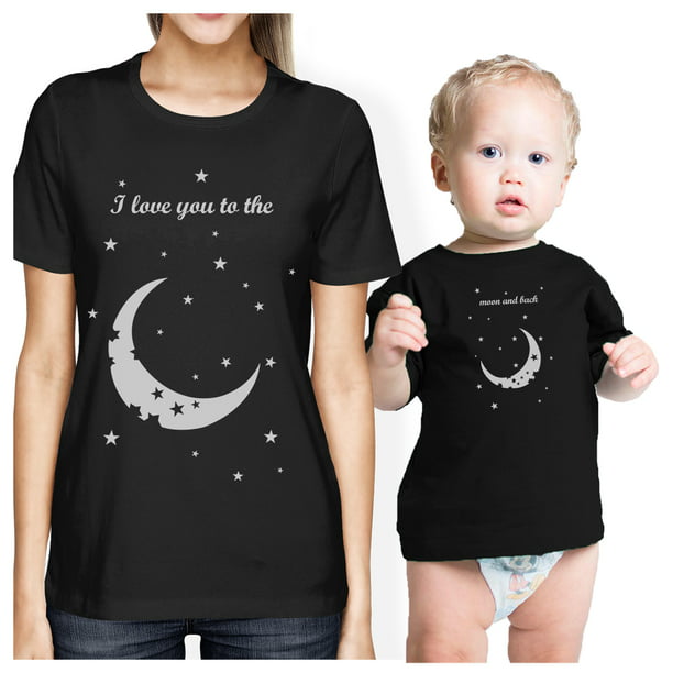 I Love You To The MOON & BACK Cute Baby Bodysuits and Kids Shirts